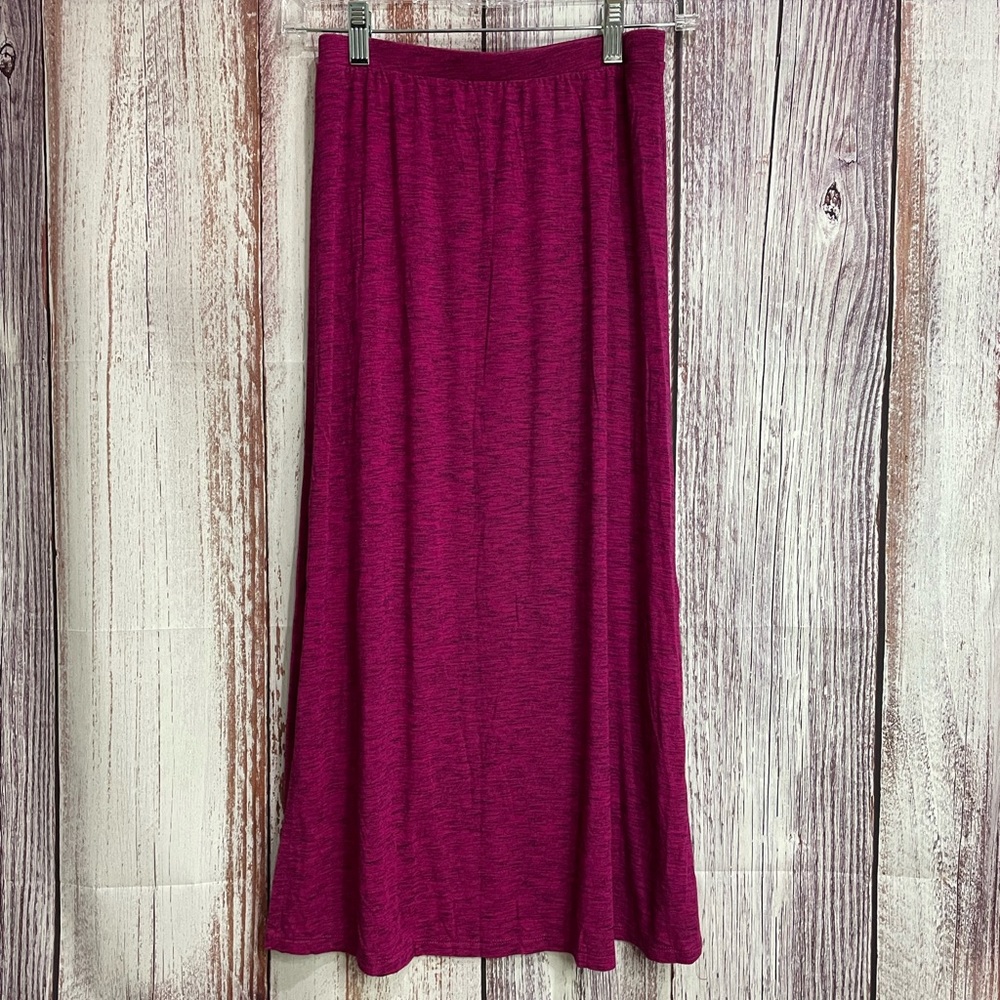 Cat & Jack Long Heathered Magenta Pencil Skirt Kids Size L (10/12)  #5038